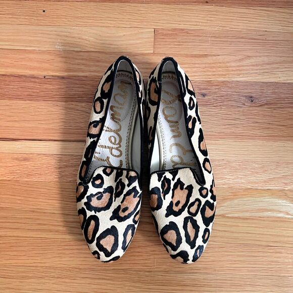 Evereve Sam Edelman Leopard Print Loafers Size 7 - Picture 5 of 6